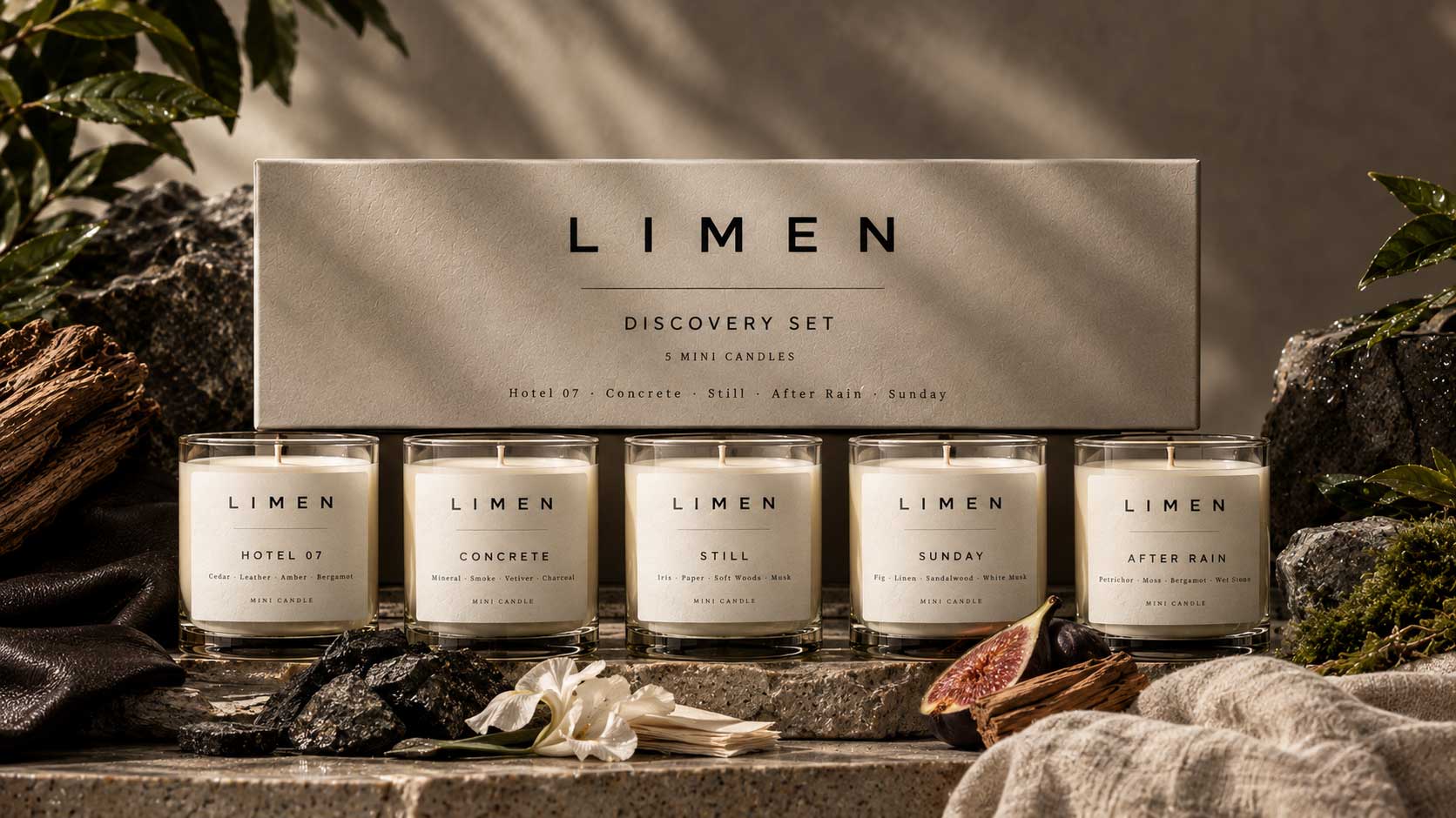 Discovery Set — 5 Mini Candles